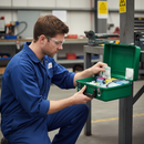Premium Workplace First Aid Kit with Comprehensive Supplies in Green Case for Safety Compliance