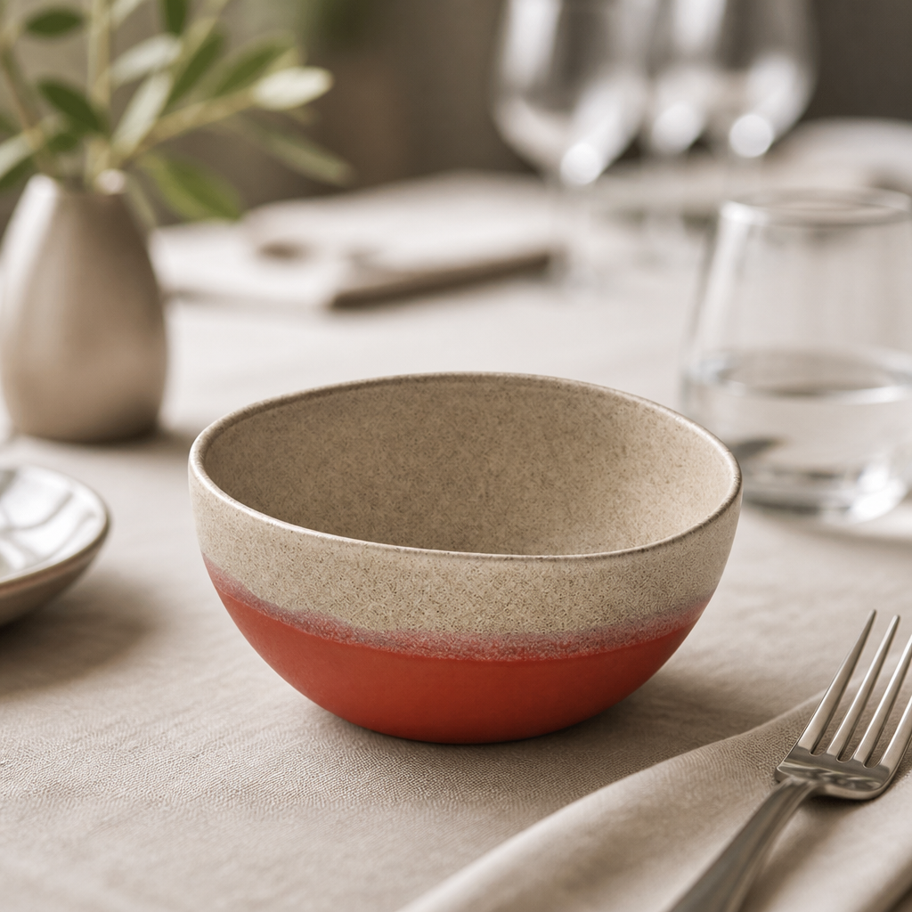 Commercial Coral Bowls 130mm Spot On 6 Pack for Catering