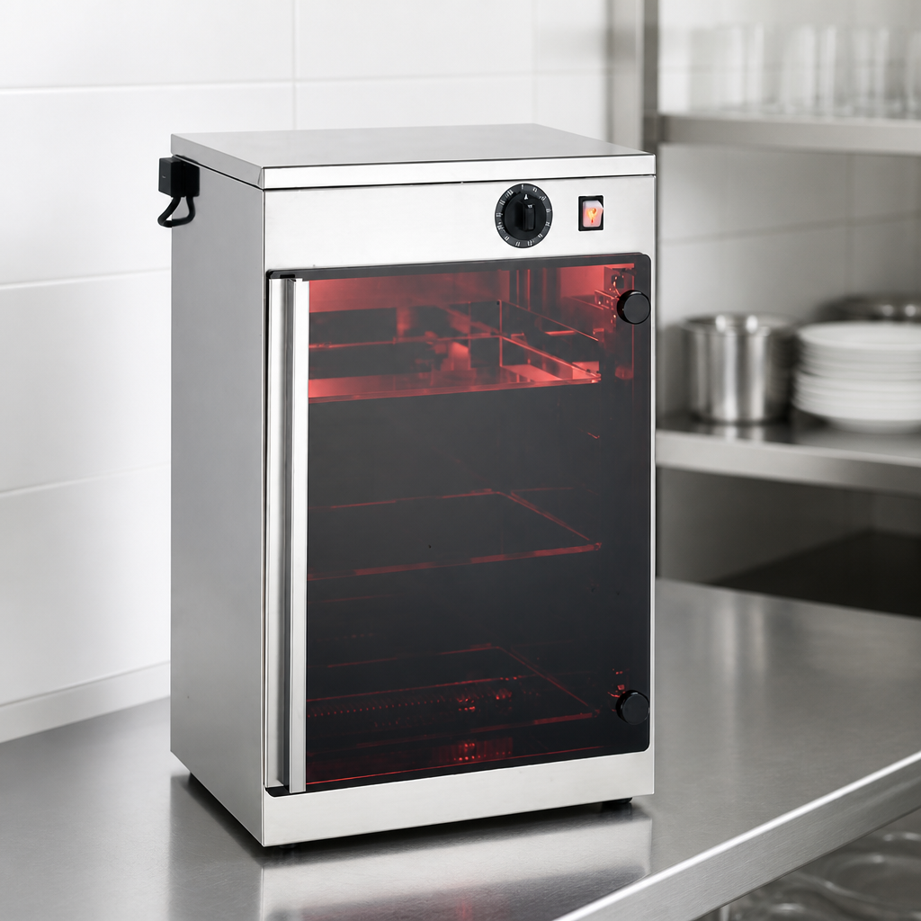 Commercial UV Sterilising Cabinet 24W Stainless Steel Unit