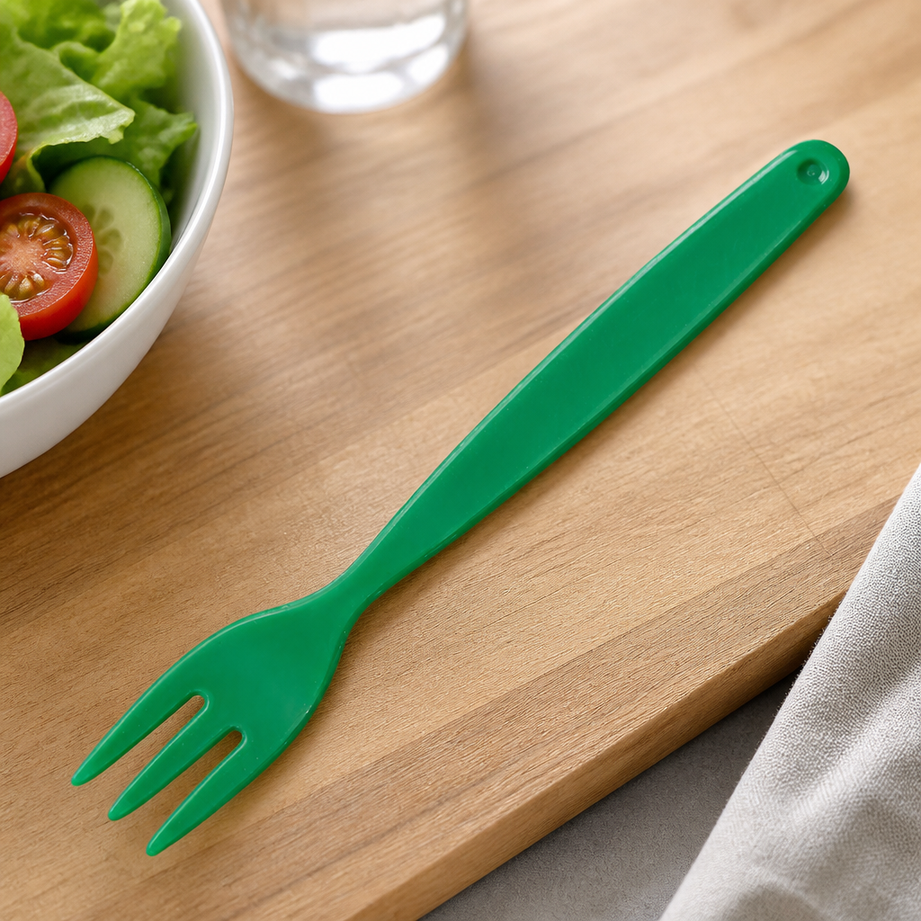 Commercial Polypropylene Table Forks Green 12 Pack