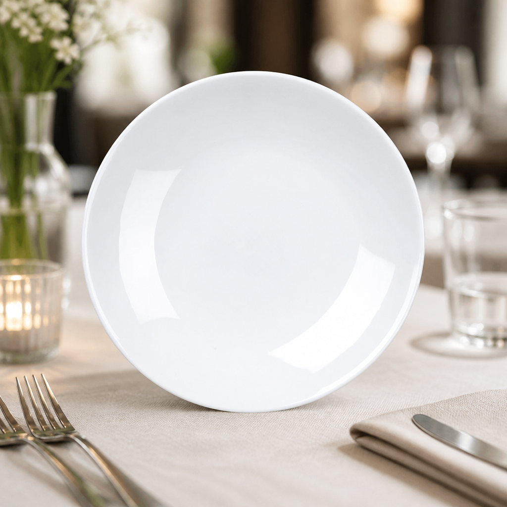 Commercial Balance Coupe Plates 230mm Porcelain 6 Pack