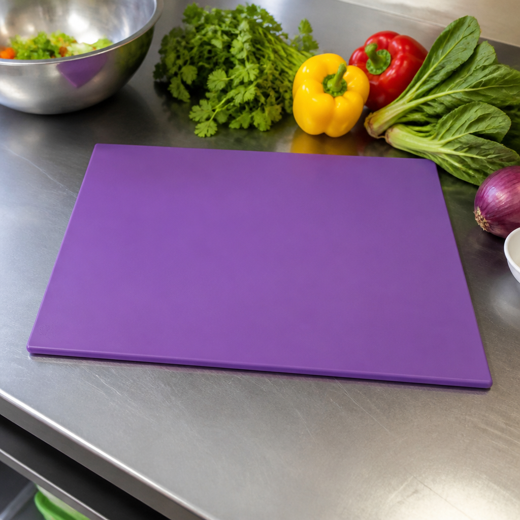 Commercial Purple Allergen Chopping Board 600x450x12mm