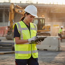 Premium High Visibility Executive Waistcoat in Yellow with Reflective Tape and Pockets for Enhanced Safety and Functionality