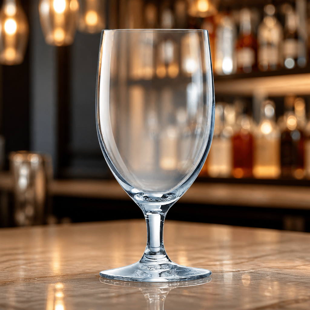 Commercial Stemmed Beer Glasses 400ml Clear 24 Pack
