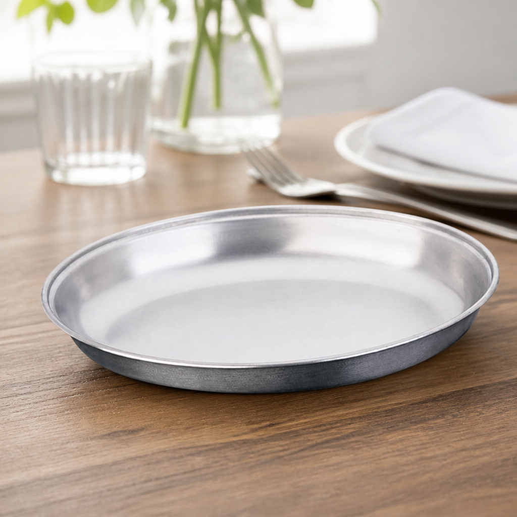 200mm Stainless Steel Oval Serving Dish for Vegetables