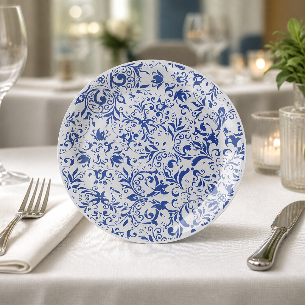 Commercial Coupe Plates 153mm Legacy Blue 12 Pack
