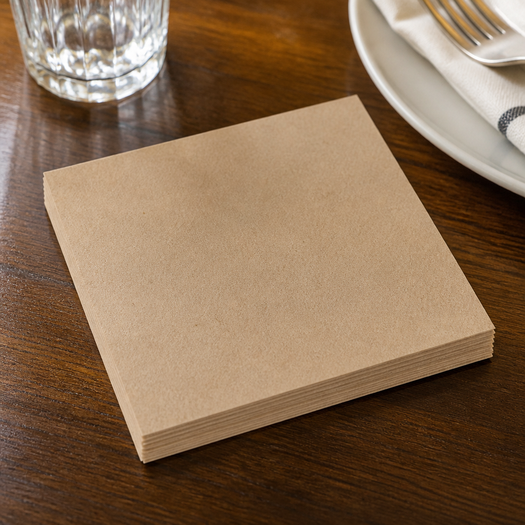 Commercial Recyclable 2-Ply Cocktail Napkins 24x24cm 4000 Pack