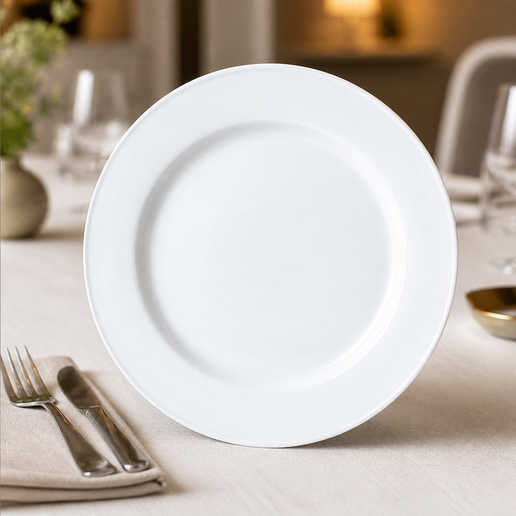 202mm Commercial Slimline Plates - 24 Pack Porcelain