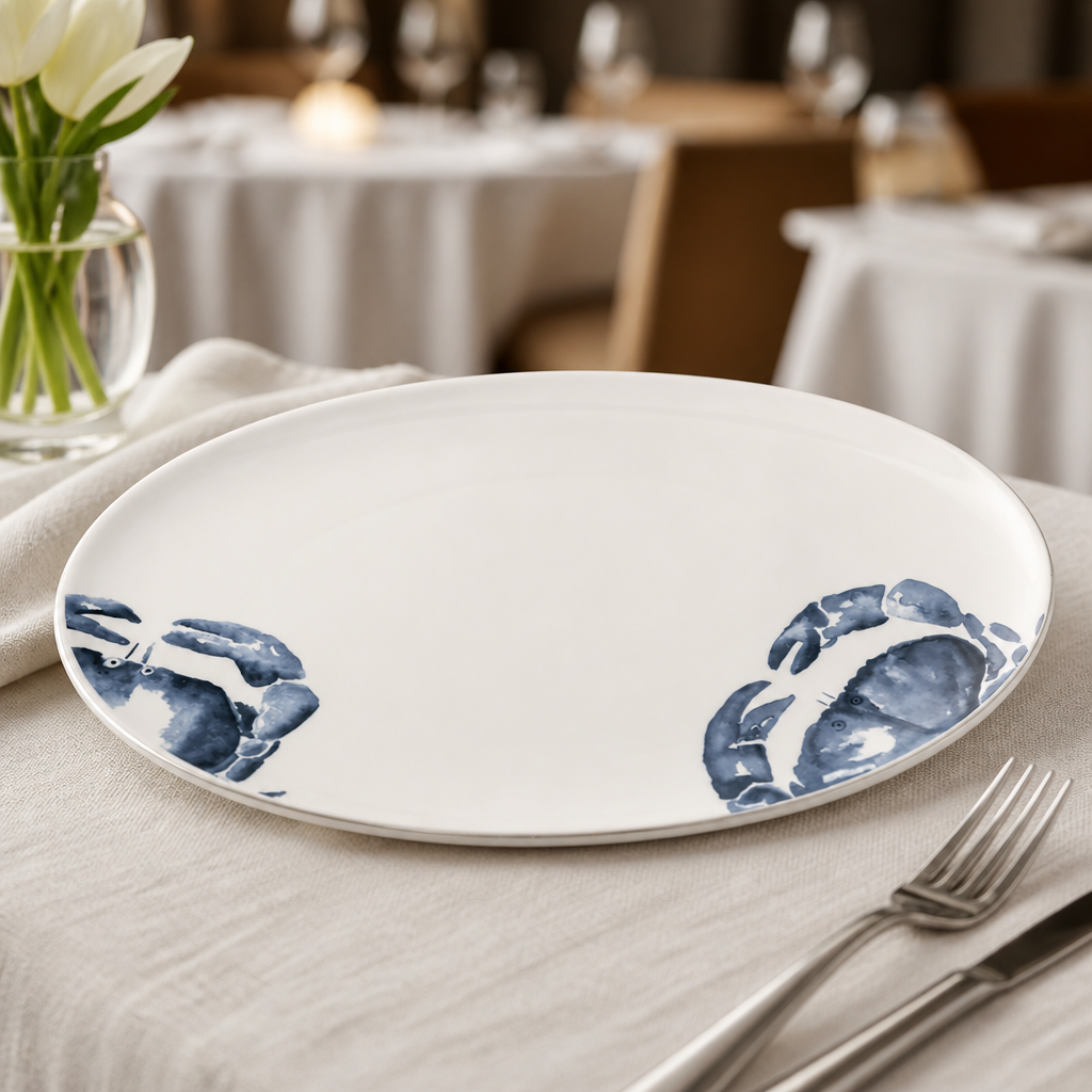 Commercial Coupe Platters 330x230mm Microwave Safe 6 Pack