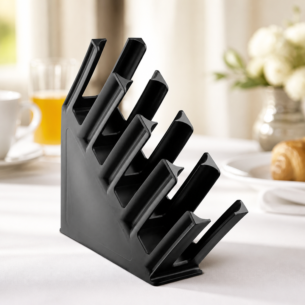 Commercial Cup Dispenser 4-Slot Polypropylene Black 296x378mm