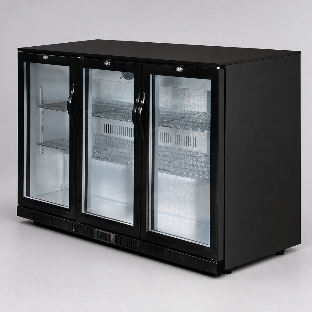 Commercial Back Bar Cooler 330Ltr Capacity for Beer Storage