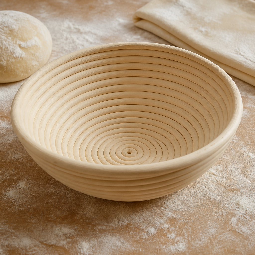 Commercial Round Bread Proofing Basket 1000g Rattan 220mm