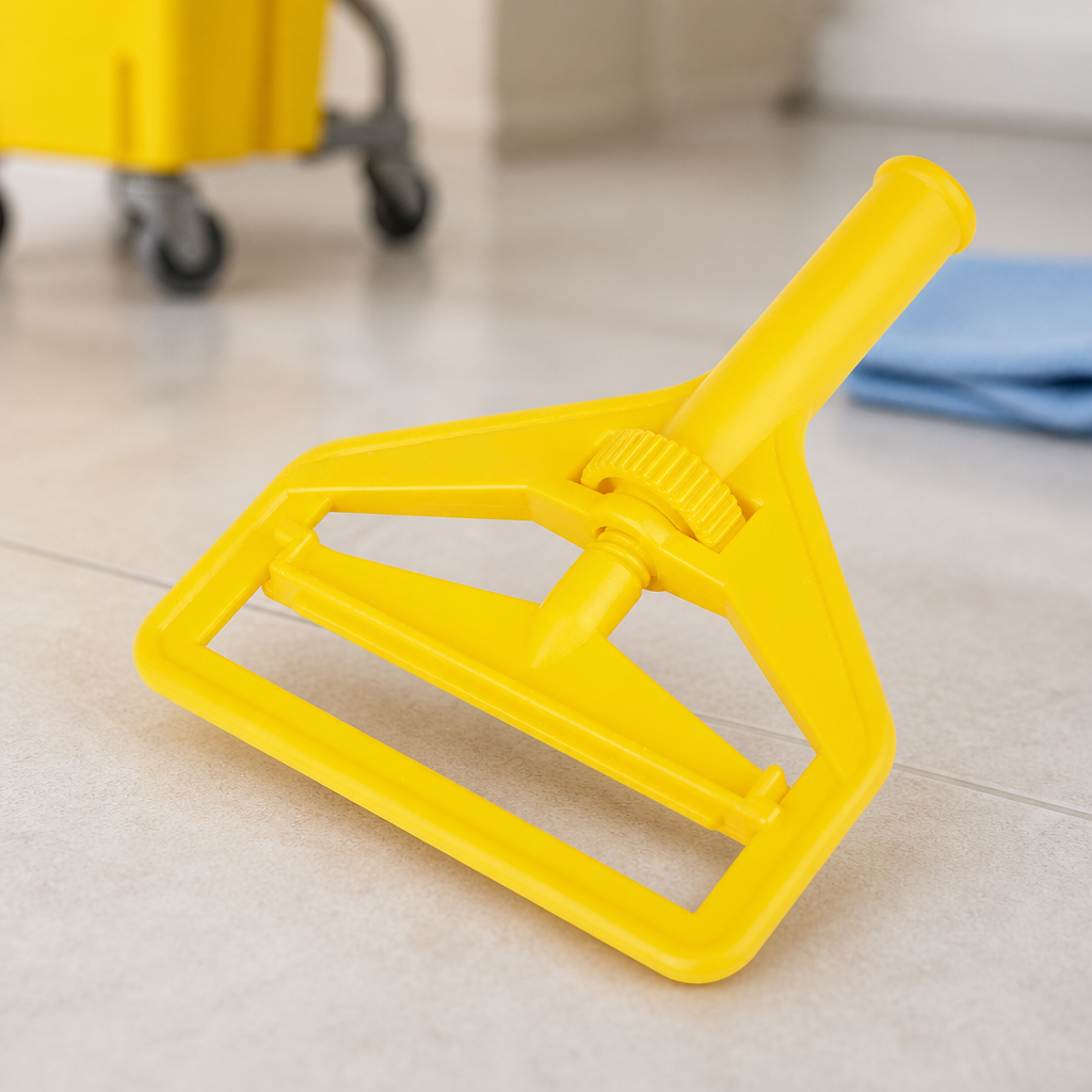 Commercial Mop Head Clip Yellow for Hygiene and Cleaning Tasks
