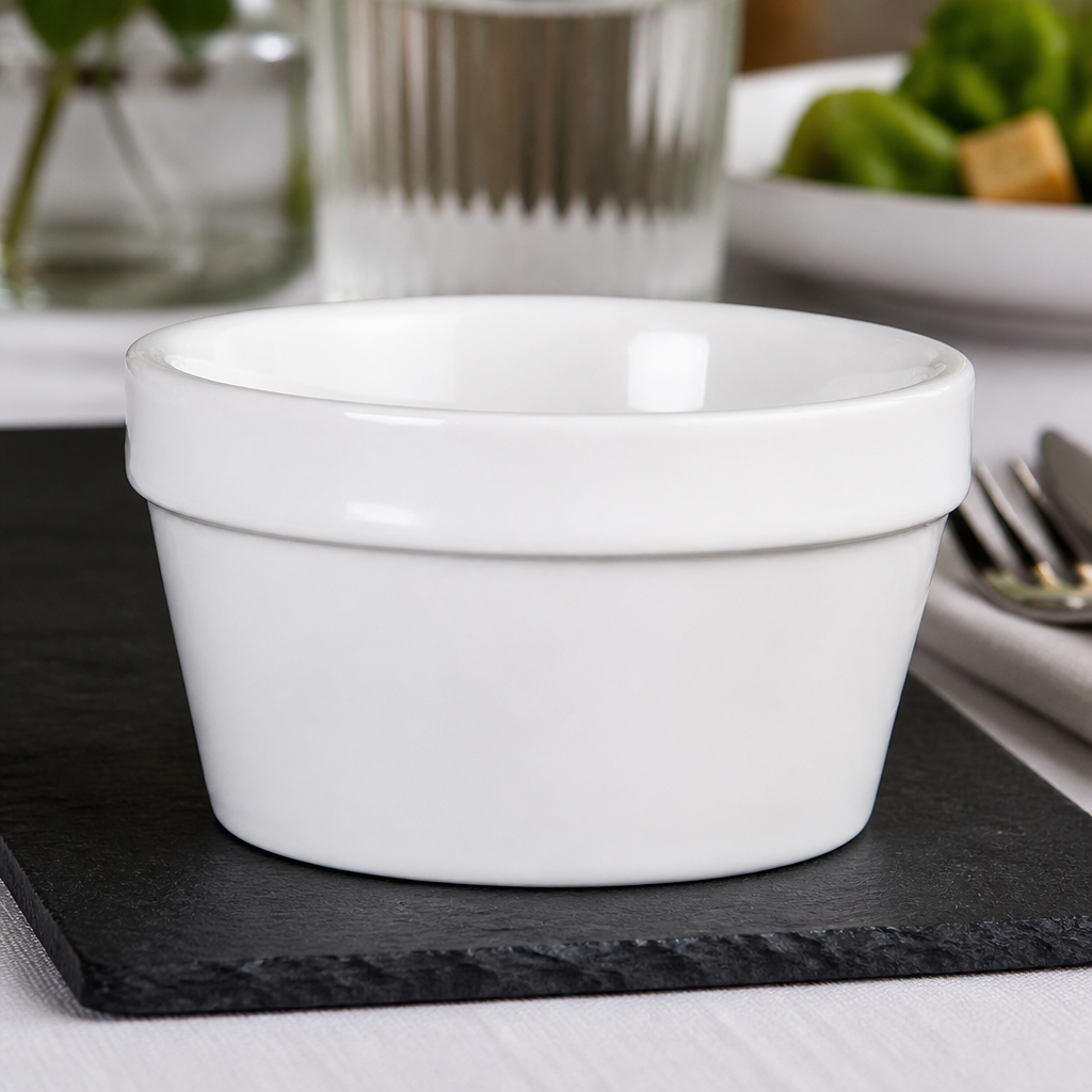 Commercial Tapas Ramekins 95mm 190ml Vitrified Stoneware 6 Pack