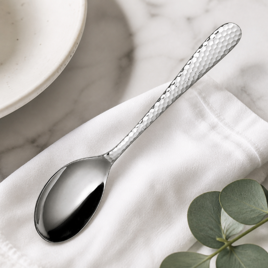 Commercial Stainless Steel Tablespoons 12 Pack Rustic Cutlery