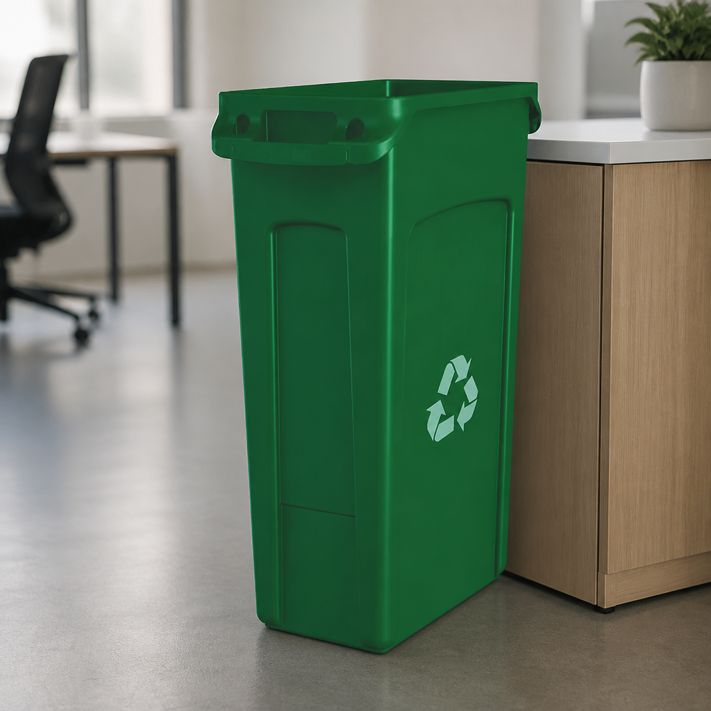 Commercial 87L Recycling Waste Bin with Venting Channels