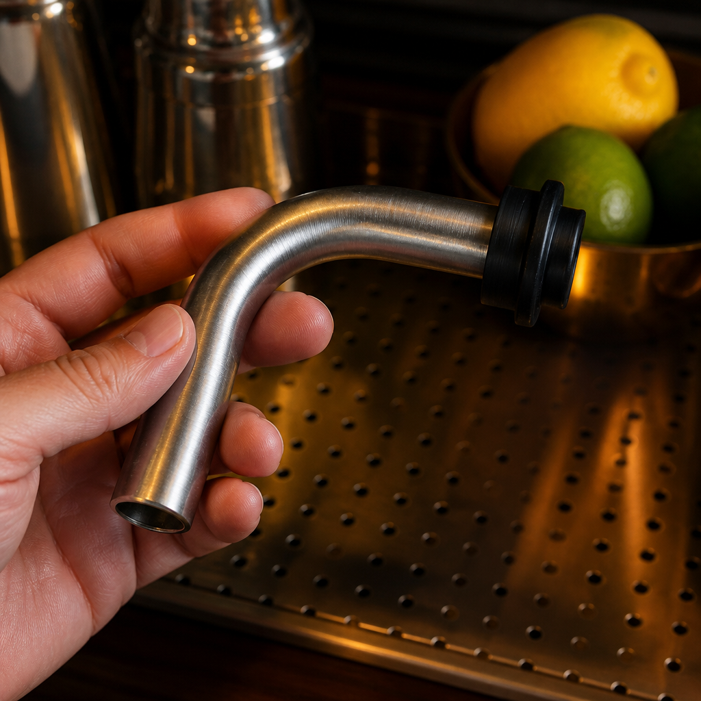 Commercial Stainless Steel Turn Down Spout 12mm for taps