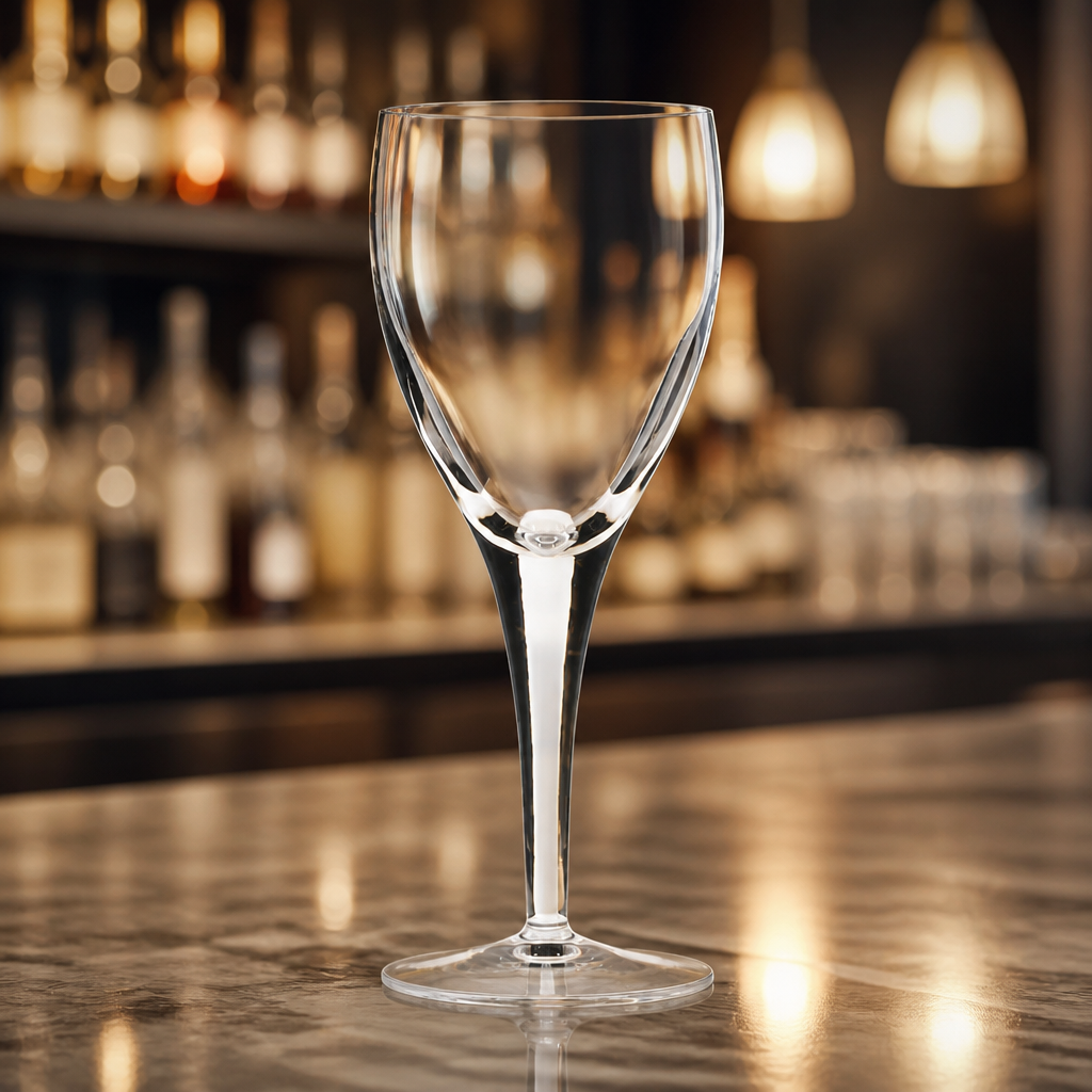 Commercial crystal wine glasses 220ml - 24 pack