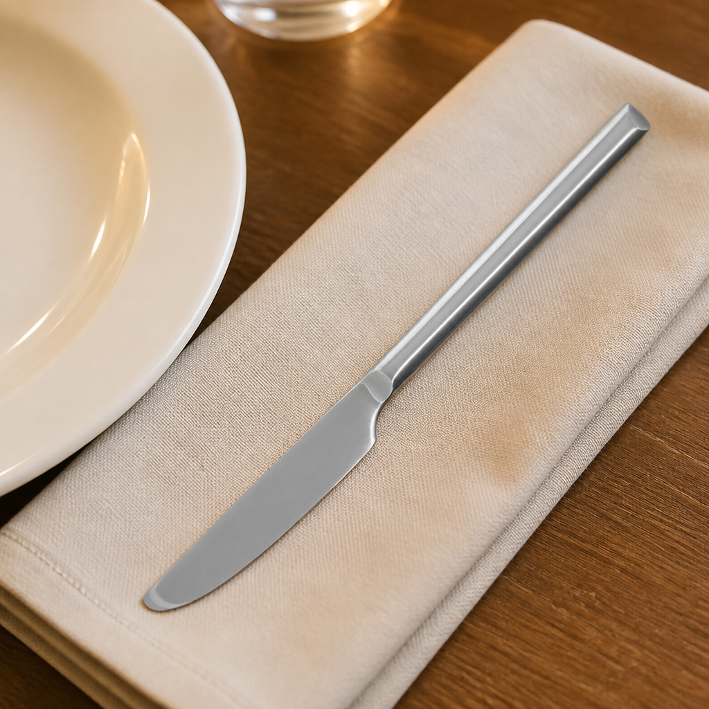 12 pack of stainless steel commercial table knives 228mm