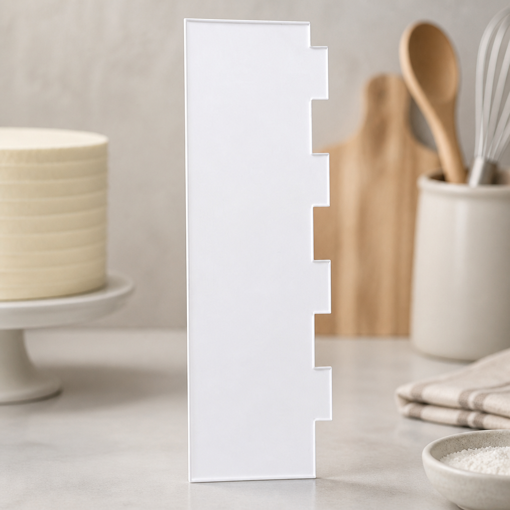 Extra Wide Acrylic Side Scraper for Cake Decorating 255mm