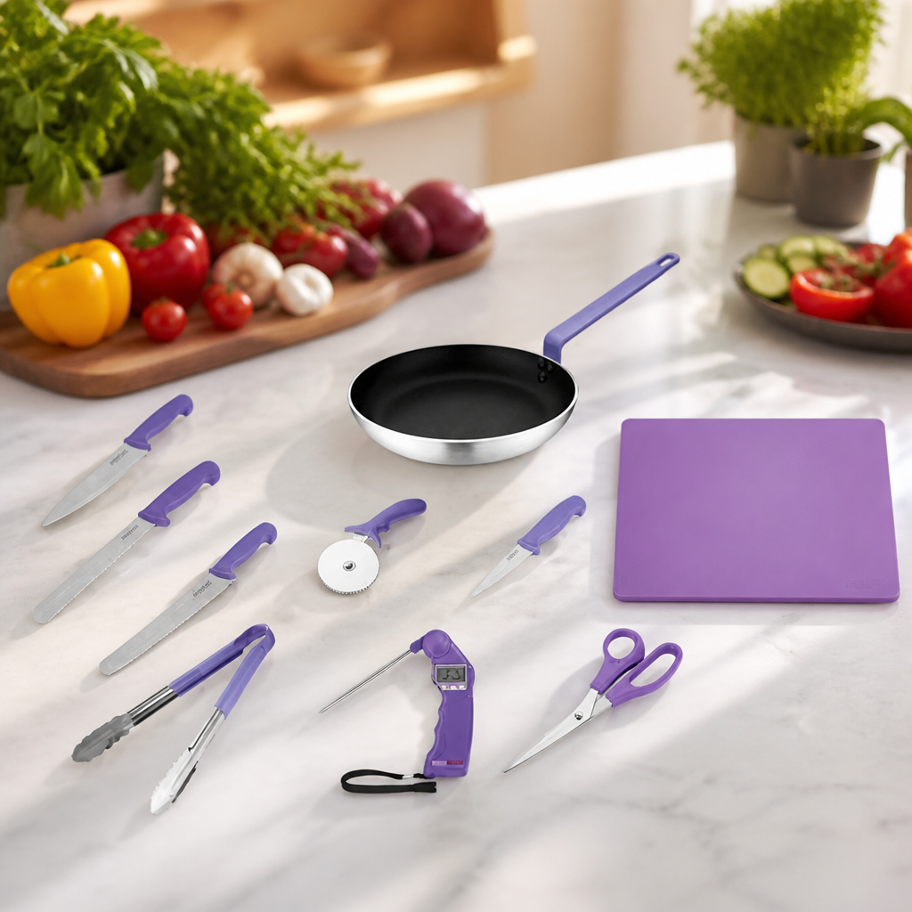 Allergy Awareness Catering Equipment Bundle with Tongs and Tools