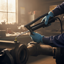 Premium Heavy Duty Grease Lever Type Gun with Long Handle and High Output Piston
