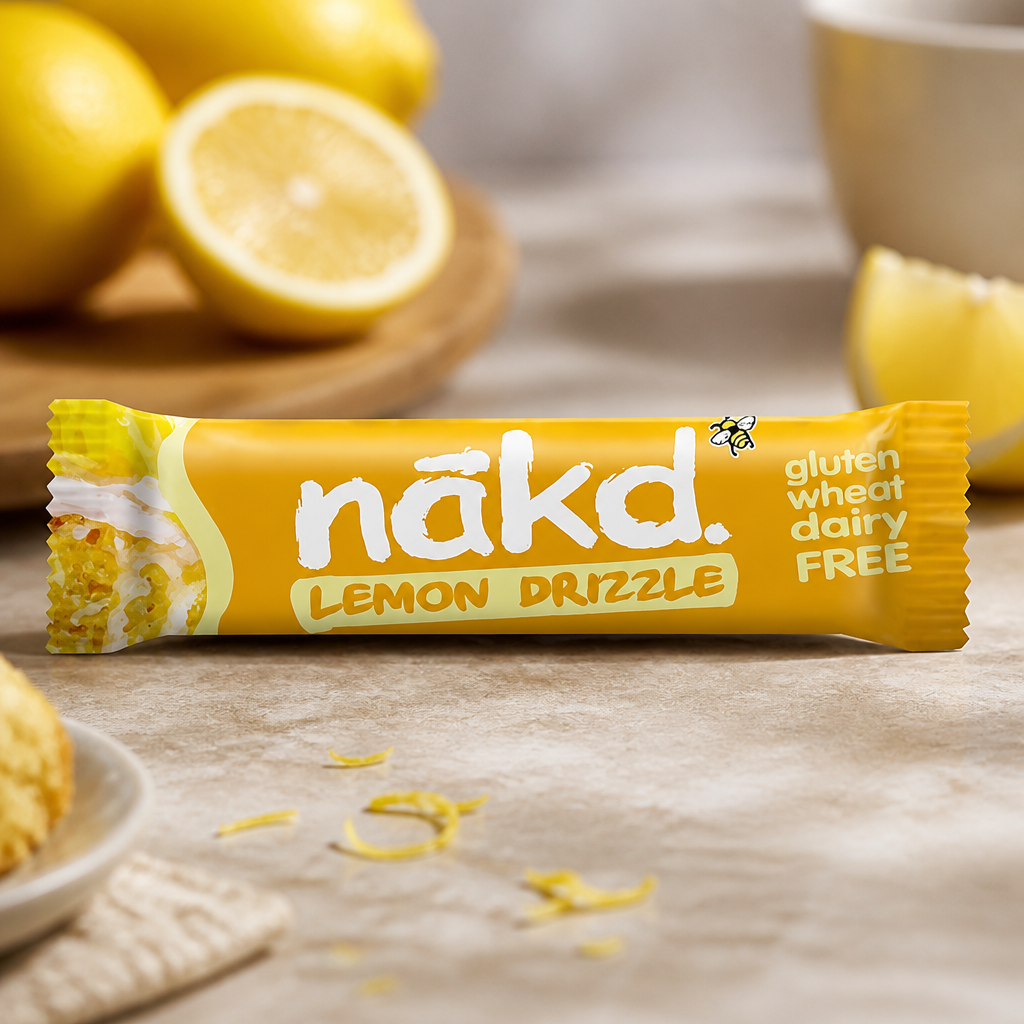 Vegan Snack Bars Lemon Drizzle 35g pack of 18 gluten free