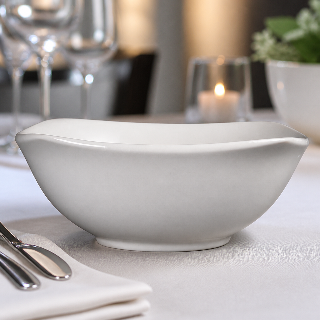 Rounded Square Bowls 180mm in a 12 pack