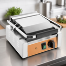 Large Electric Contact Grill with Cast Iron Plates