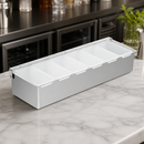 Commercial Stainless Steel 6 Compartment Condiment Holder