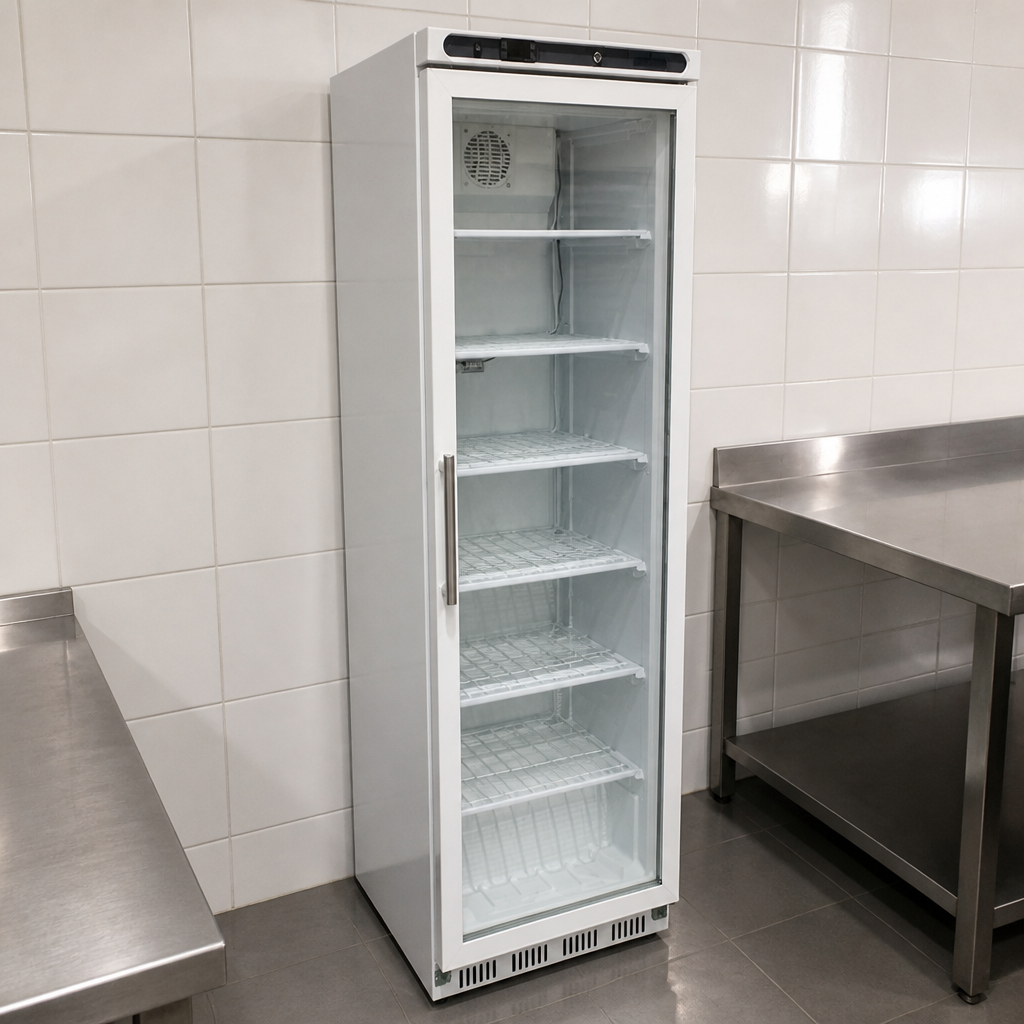 Commercial Glass Door Display Freezer 365L Capacity