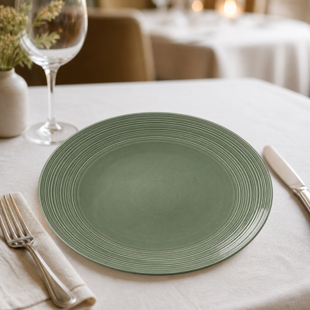 Commercial Coupe Plates 230mm Pack of 12 Durable Porcelain