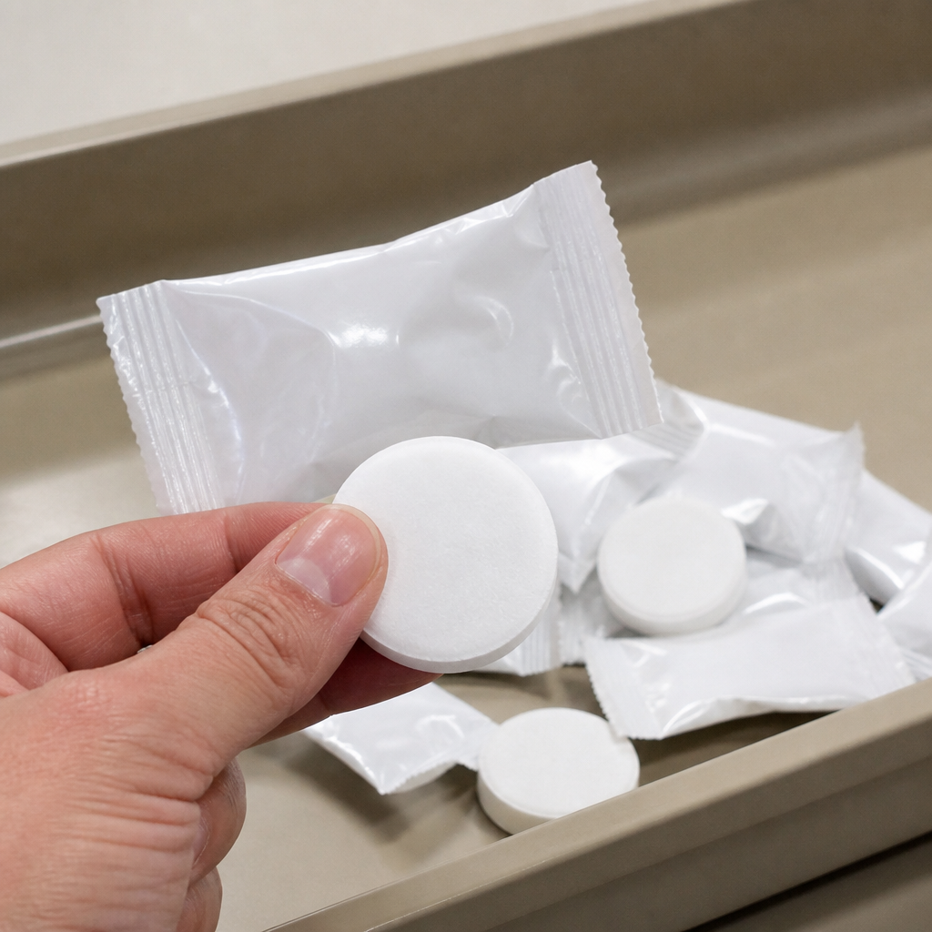 Pack of 150 commercial descaling tablets for catering equipment