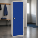 Commercial Lockable Cupboard with 3 Adjustable Shelves Blue