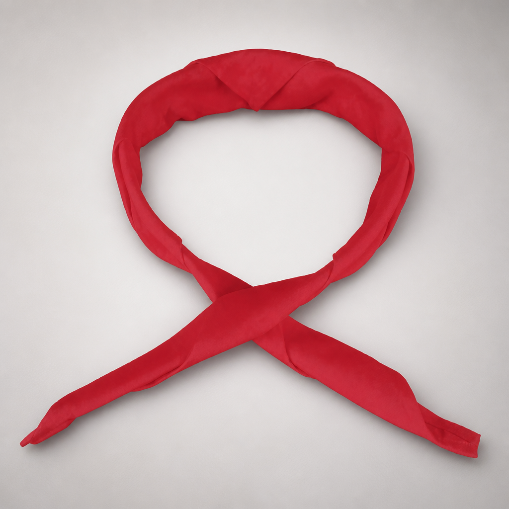 Red Cotton Neckerchief for Chefs - Comfortable Headwear