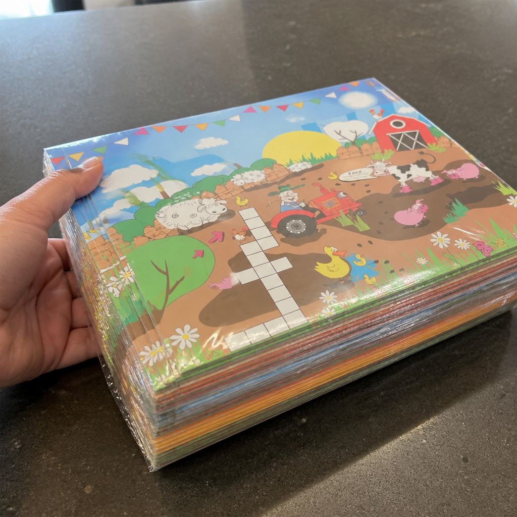 Kids Activity Packs 500 Assorted Designs for fun puzzles and activities