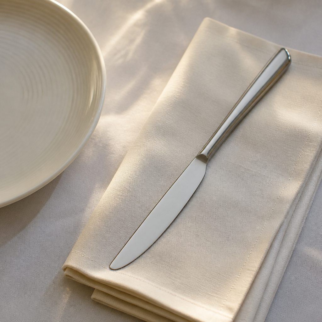 Commercial Dessert Knife 220mm 12 Pack in stainless steel