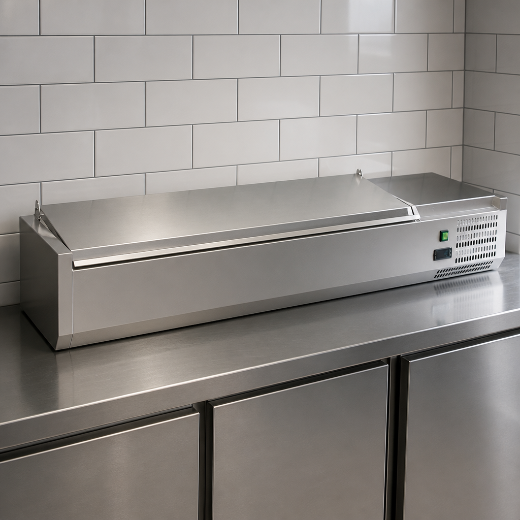Commercial Countertop Prep Fridge 6x 1/4GN Capacity
