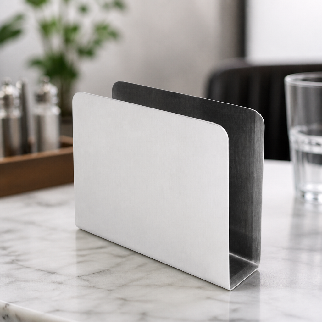 Stainless Steel Commercial Napkin Holder for Tabletop Use