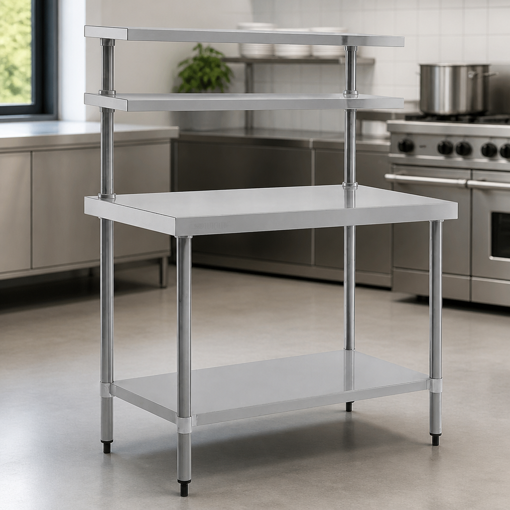 Commercial Stainless Steel Prep Station 1200x600mm