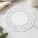 240mm Round Paper Doilies 250 Pack for Catering Presentation