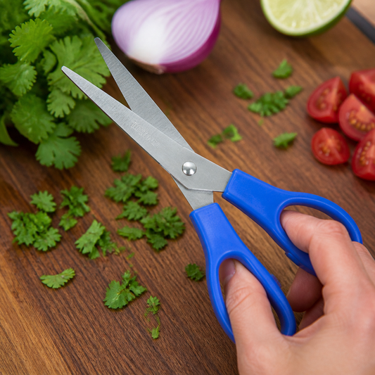 Commercial Kitchen Scissors Blue Colour Coded For Raw Fish