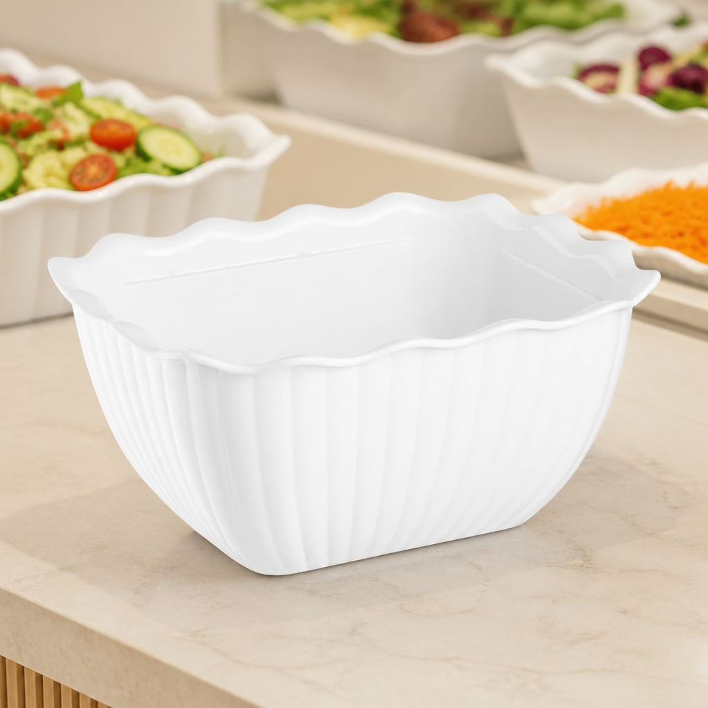 Commercial Small Salad Crock 750ml in durable SAN plastic