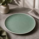 Green Chia Plates 205mm Porcelain Dishwasher Safe 6 Pack