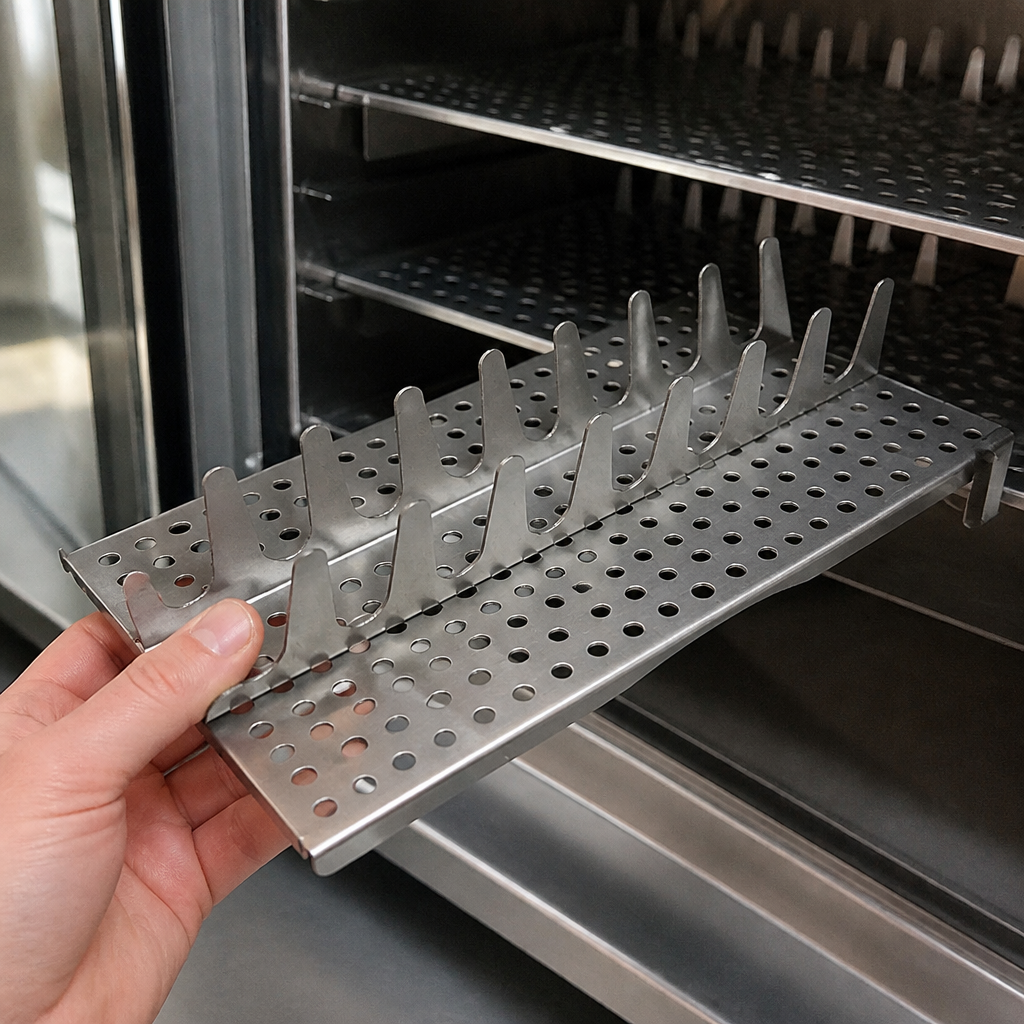Commercial sloping insert with food rack 135mm height
