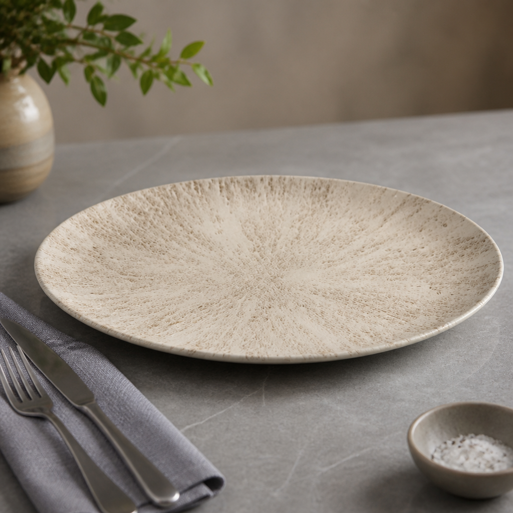 Commercial Chefs Plates Agate Grey 299 x 150mm 12 Pack
