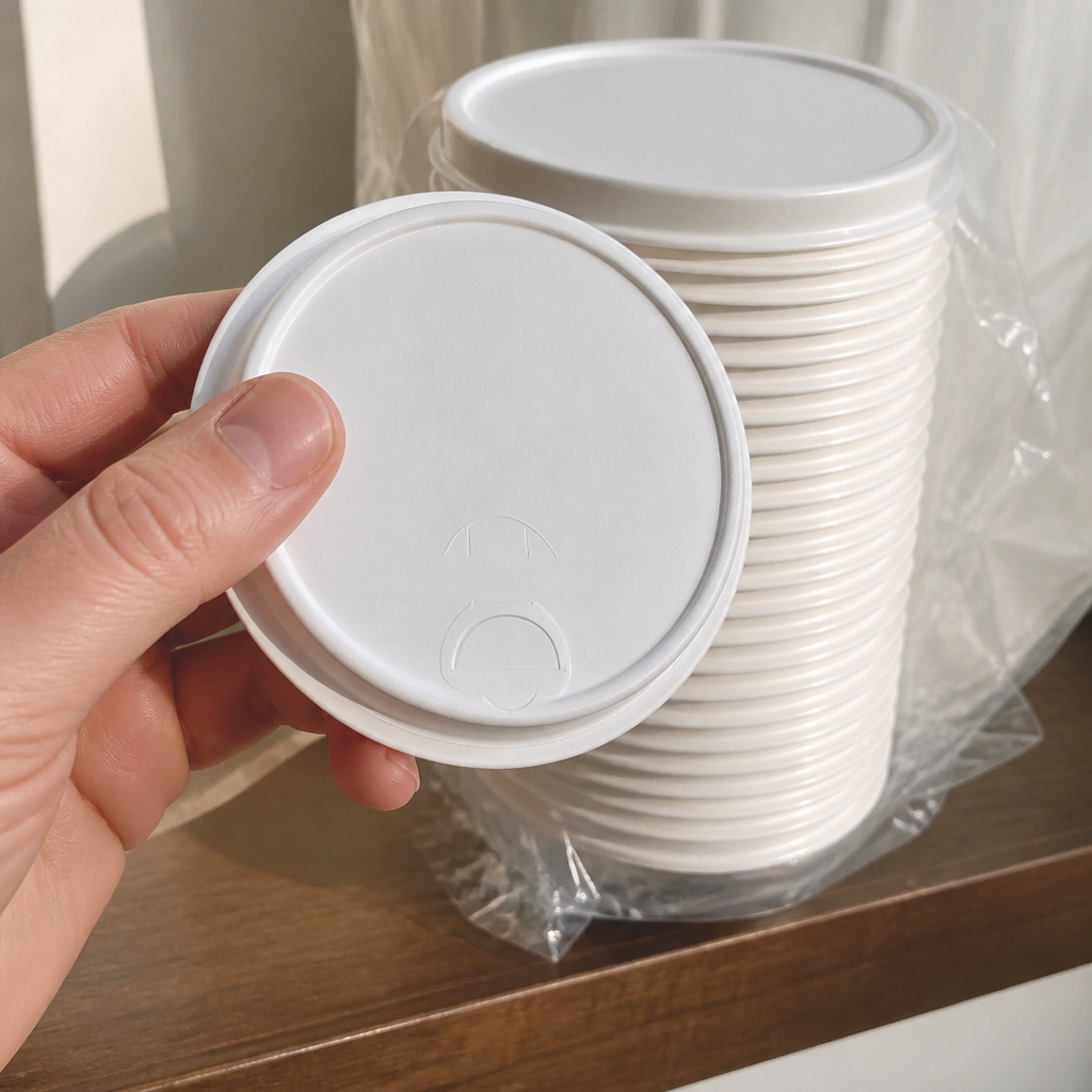 Compostable Paper Hot Cup Lids for Takeaway Drinks 1000 Pack