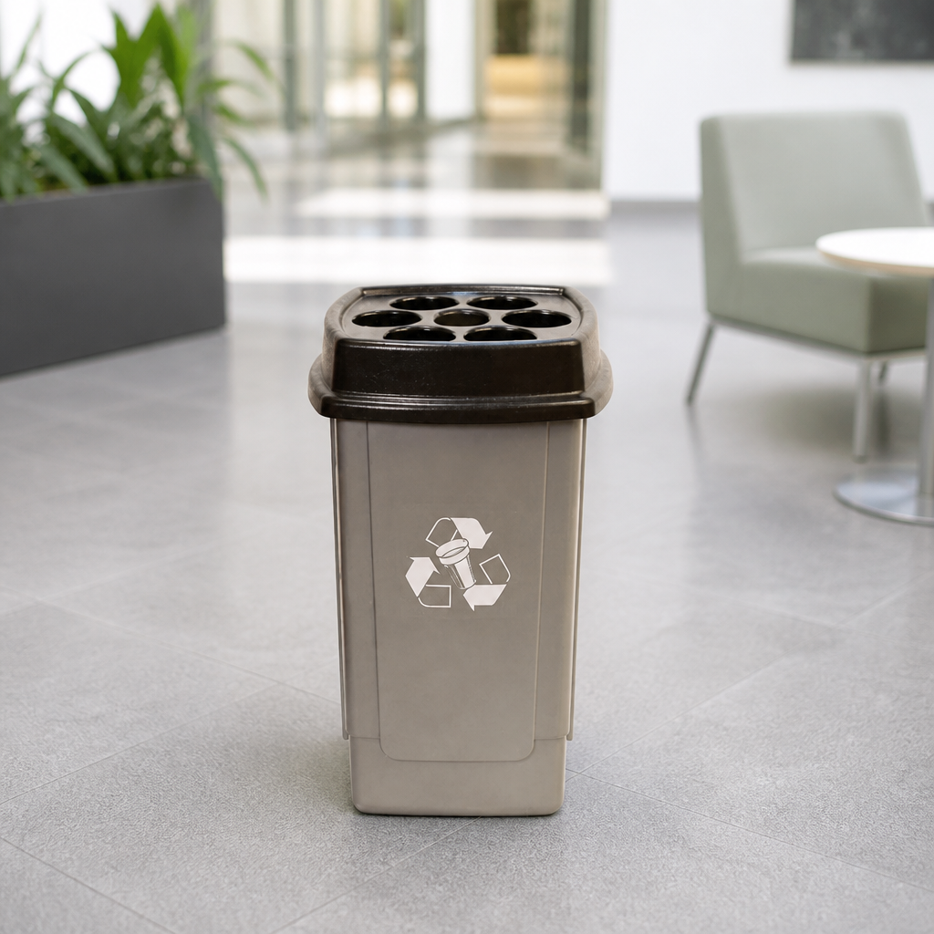 Commercial Cup Recycling Bin 500 Cup Capacity Grey