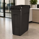 Commercial Recycling Bin 60Ltr with Venting Channels Brown