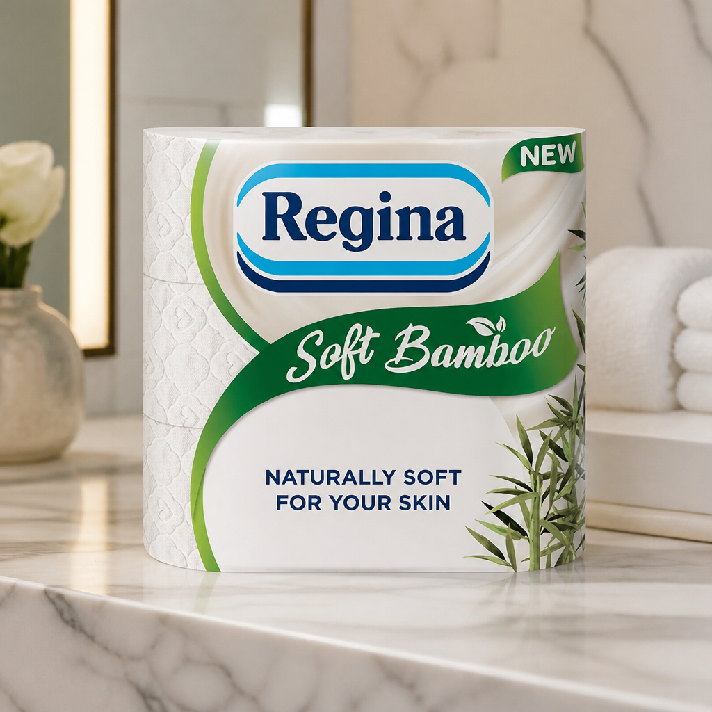 Soft Bamboo Toilet Rolls 3-Ply in eco-friendly packaging